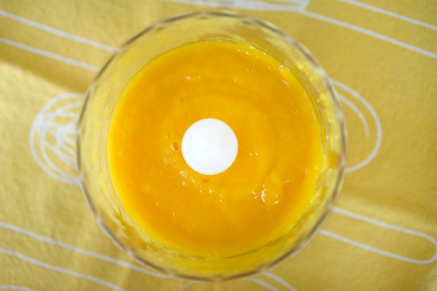 Fresh mango and lemon juice are blended into a delicious sauce